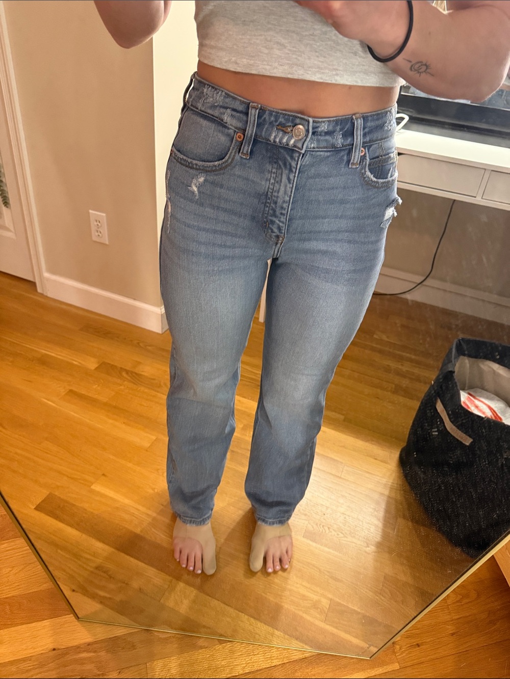 Artemis Design Co. Light Blue Straight Leg Jeans - stretch fit!!! - Picture 3 of 4
